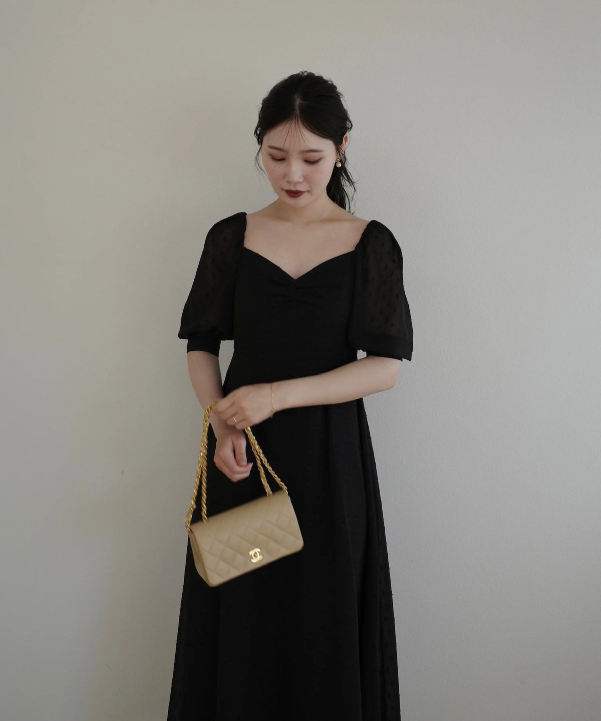 ワンピース Acka original volume puff onepiece - ワンピース