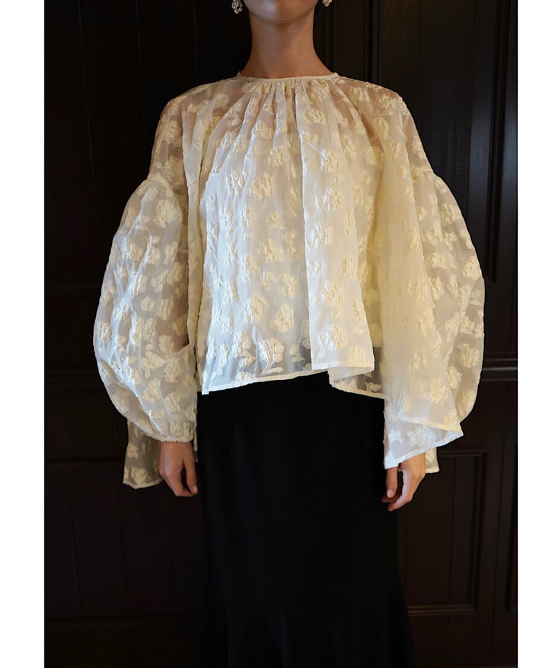 jacquard over flare blouse | 【Acka.】エーシーケーエー｜公式...