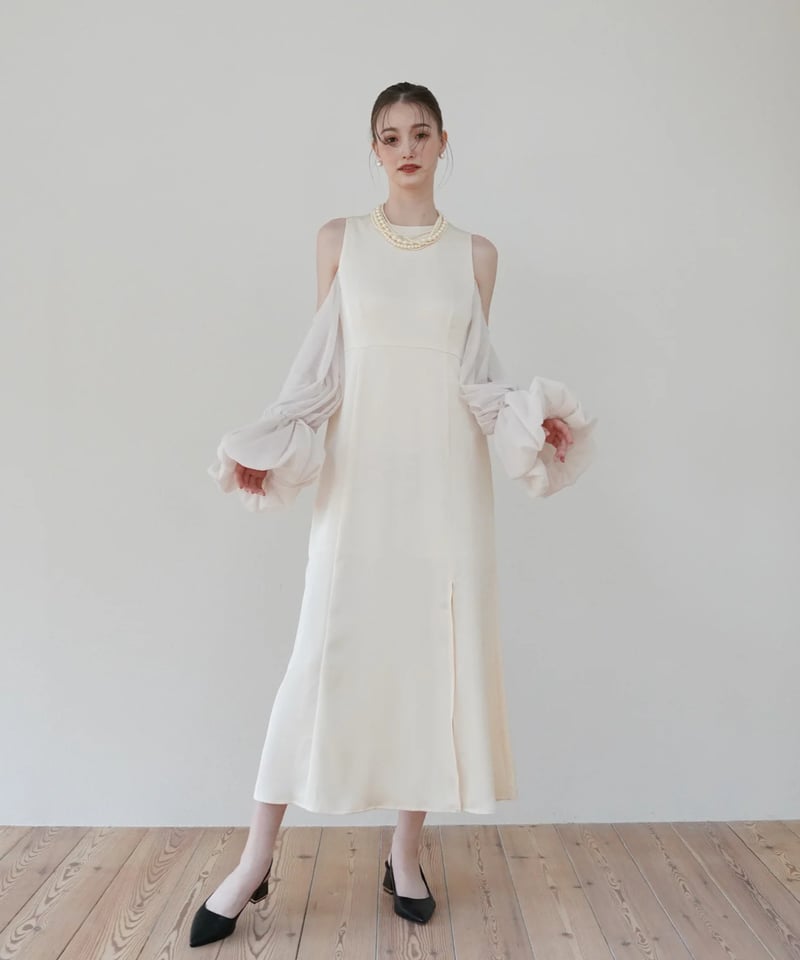 sheer melt sleeve dress | Acka.｜ エーシーケーエー｜公式オンラ 
