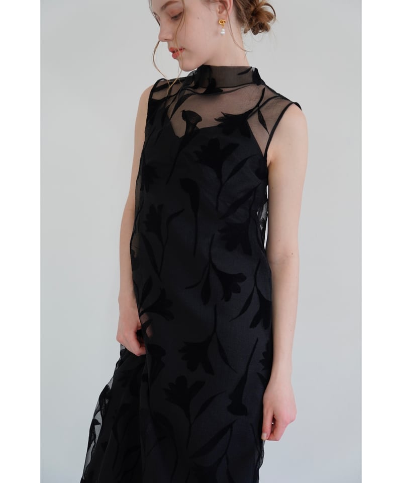 acka 試着のみsheer flower one-piece size1