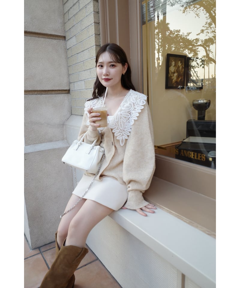 lace collar knit cardigan | Acka.| エーシーケーエー|公式オ lace collar knit cardigan | Acka.| エーシーケーエー|公式オ