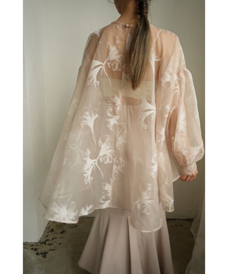 sheer over flare blouse（ivory） | 【Acka.】エーシーケーエ...