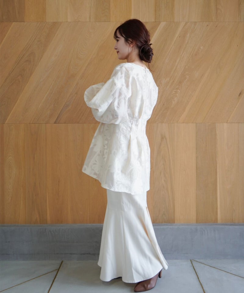 jacquard mini dress(white) | 【Acka.】エーシーケーエー|公式...
