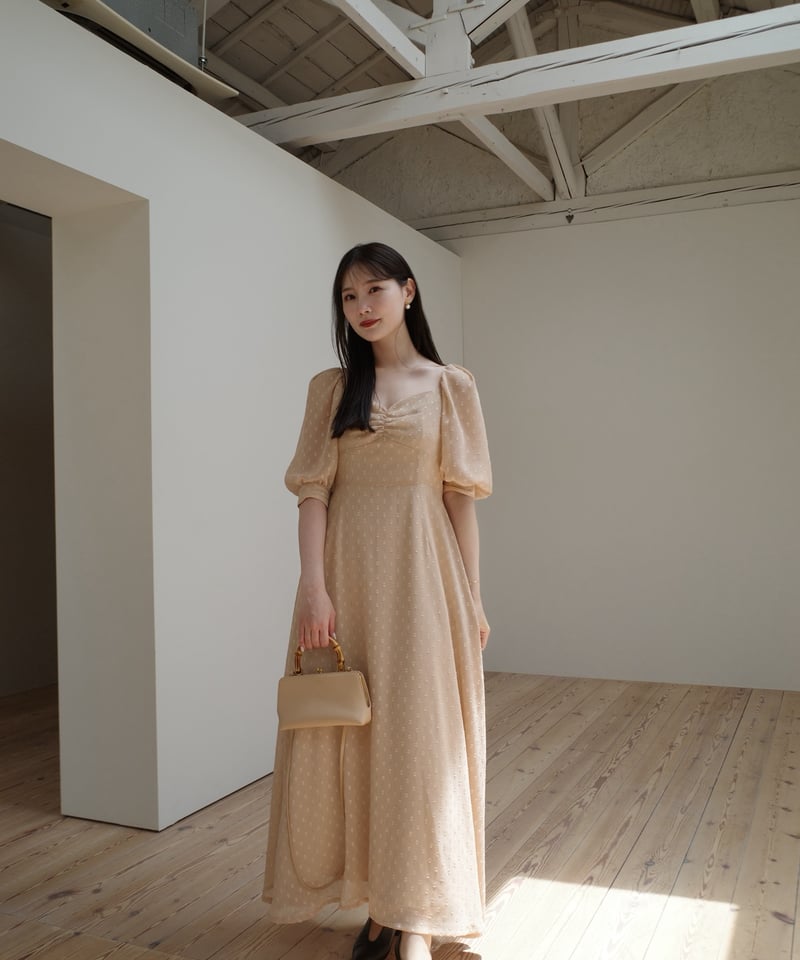 sheer dot puff one-piece | Acka.| エーシーケーエー|公式オン sheer dot puff one-piece | Acka.| エーシーケーエー|公式オン