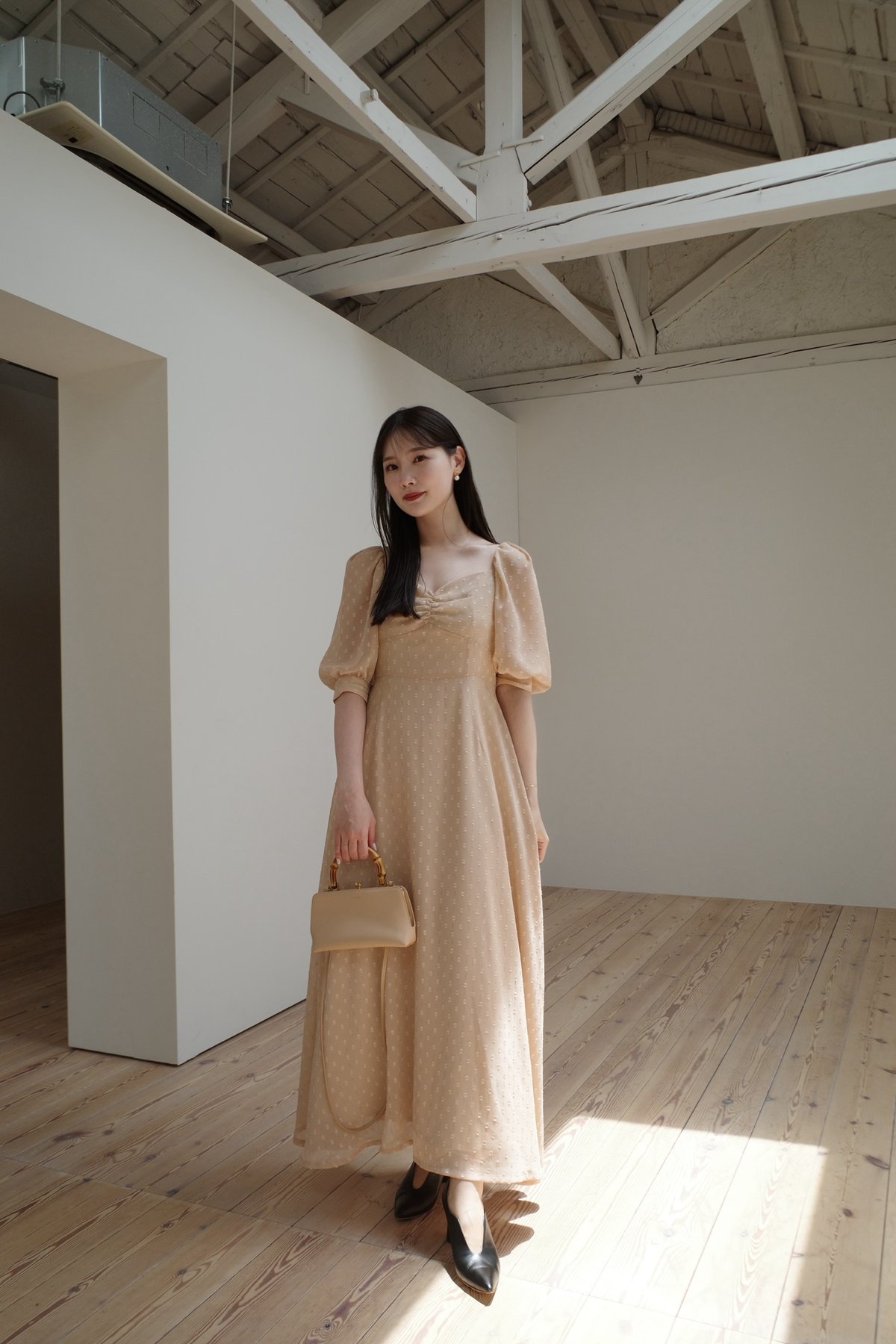 sheer dot puff one-piece | Acka.| エーシーケーエー|公式オン sheer dot puff one-piece | Acka.| エーシーケーエー|公式オン