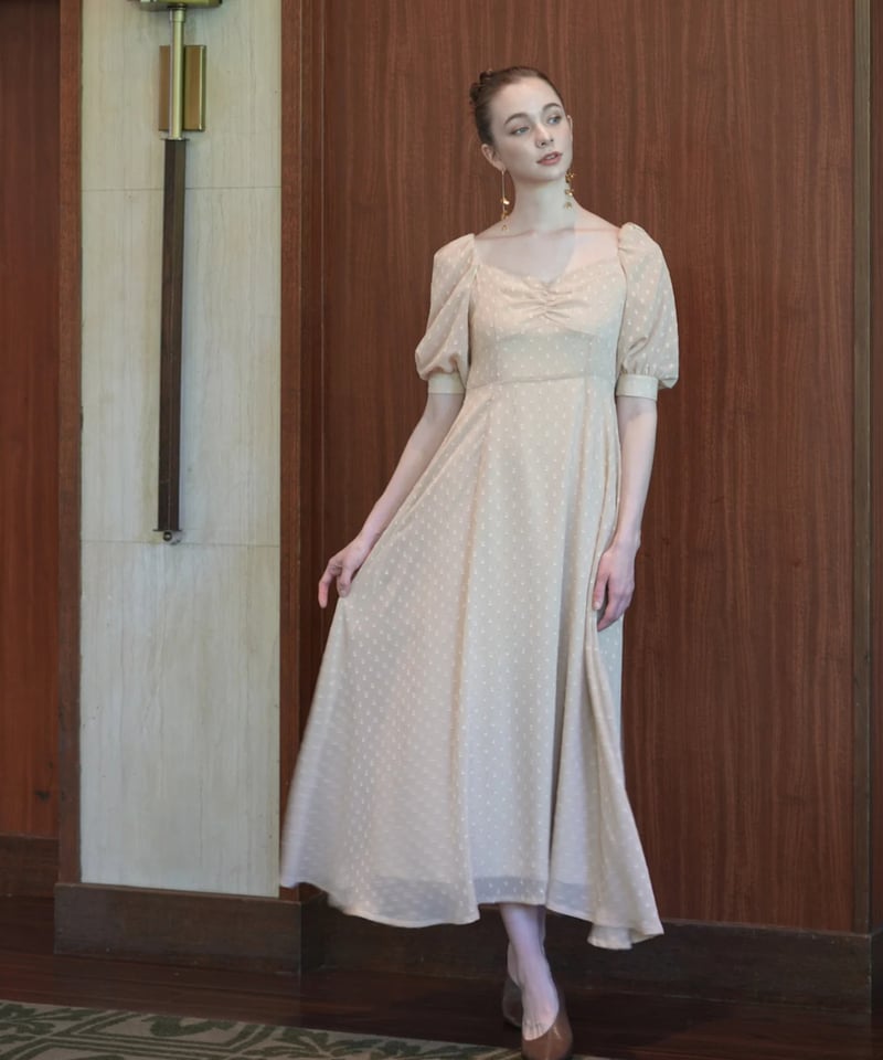 sheer dot puff one-piece | Acka.| エーシーケーエー|公式オン sheer dot puff one-piece | Acka.| エーシーケーエー|公式オン