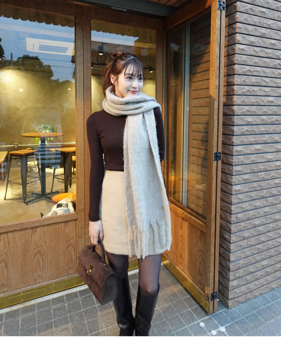 volume fringe muffler | Acka.| エーシーケーエー|公式 volume fringe muffler | Acka.| エーシーケーエー|公式