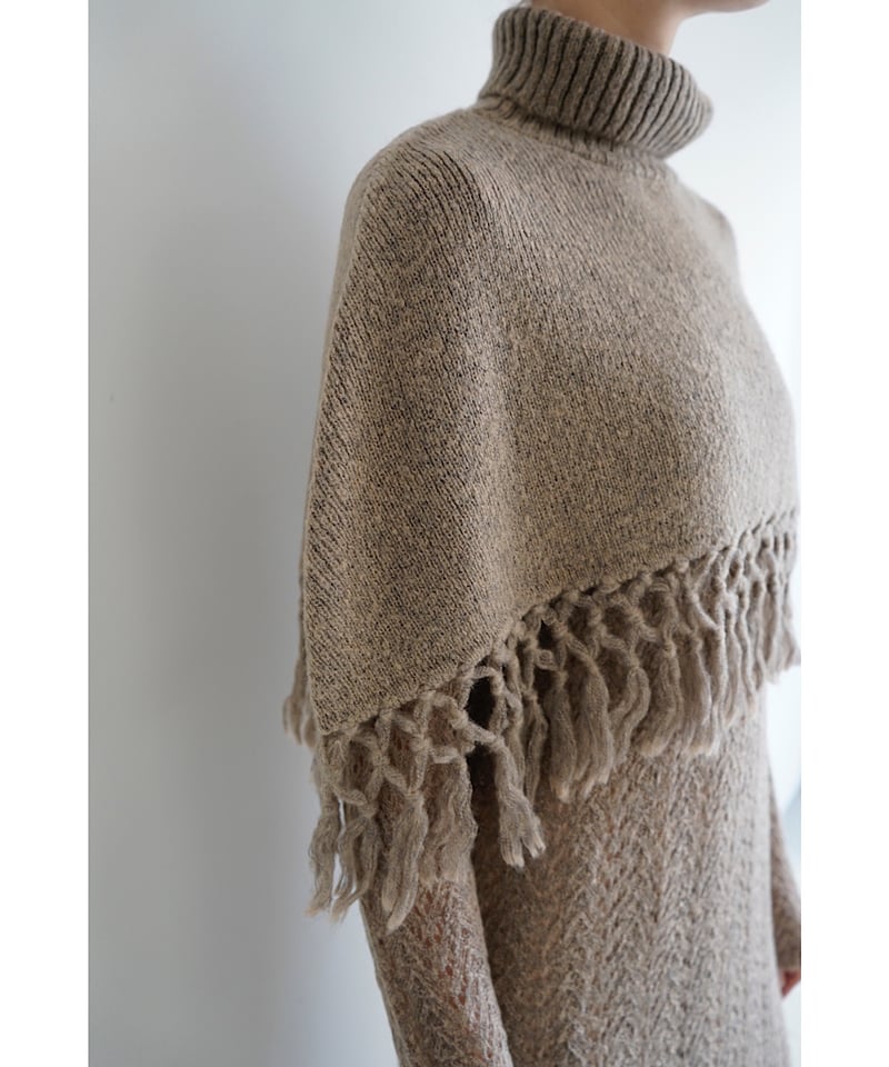 cape ami knit one-piece | Acka.｜ エーシーケーエー｜公式オンラ 