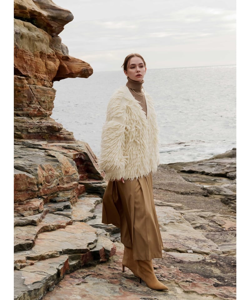 fringe volume cardigan | Acka.| エーシーケーエー|公式 fringe volume cardigan | Acka.| エーシーケーエー|公式