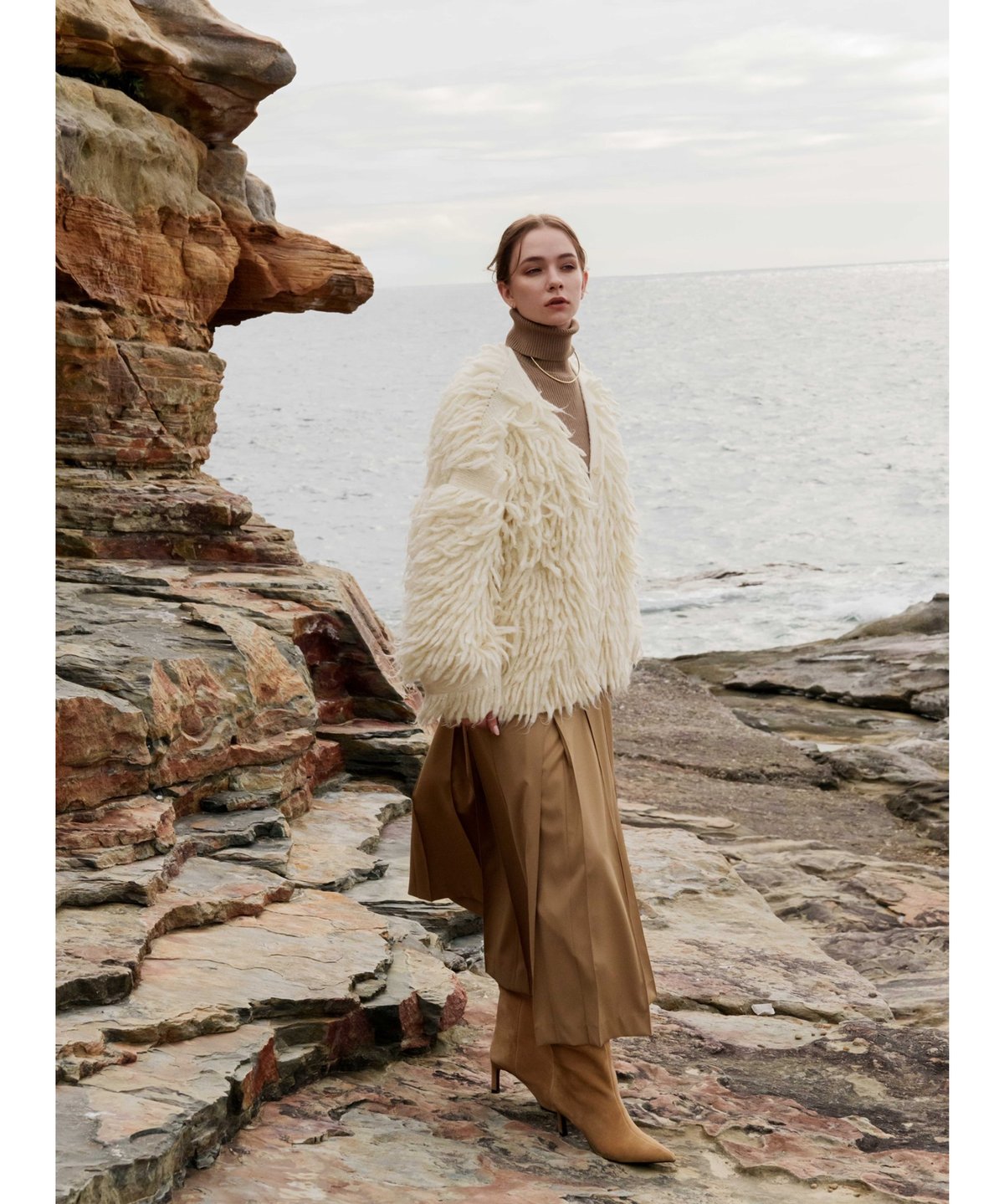 acka fringe volume cardigan 新品タグ付き acka fringe volume cardigan