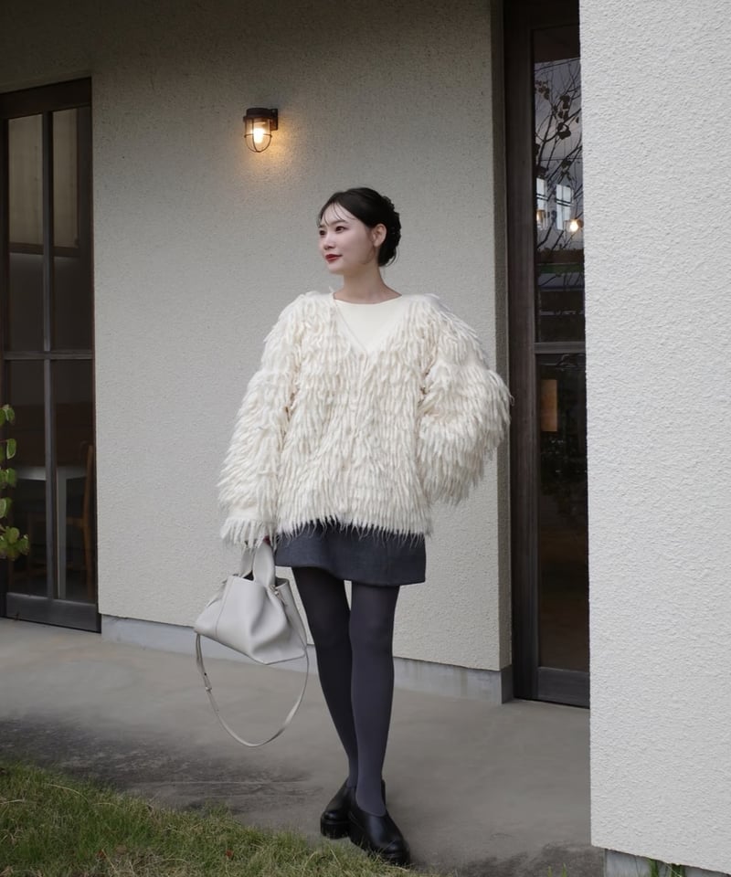 fringe volume cardigan | Acka.| エーシーケーエー|公式 fringe volume cardigan | Acka.| エーシーケーエー|公式