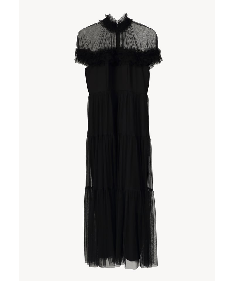 Acka   sheer shoulder dress