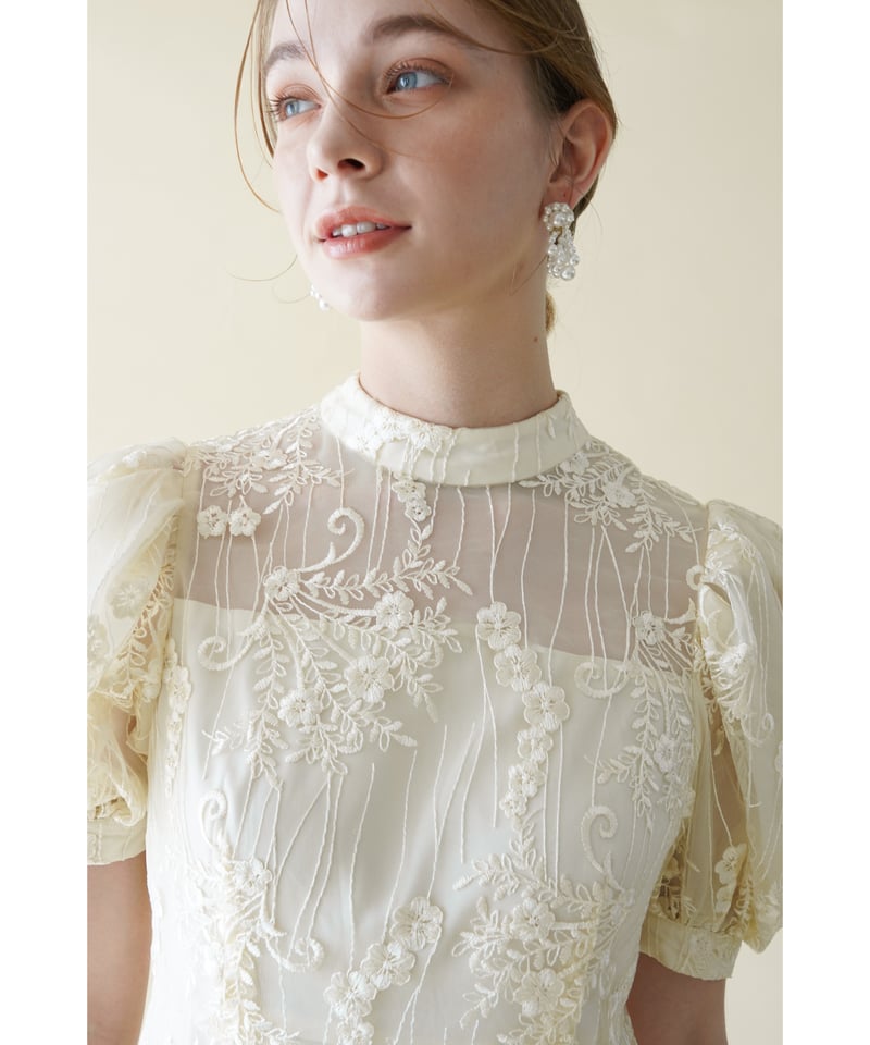 acka lace flare dress size2