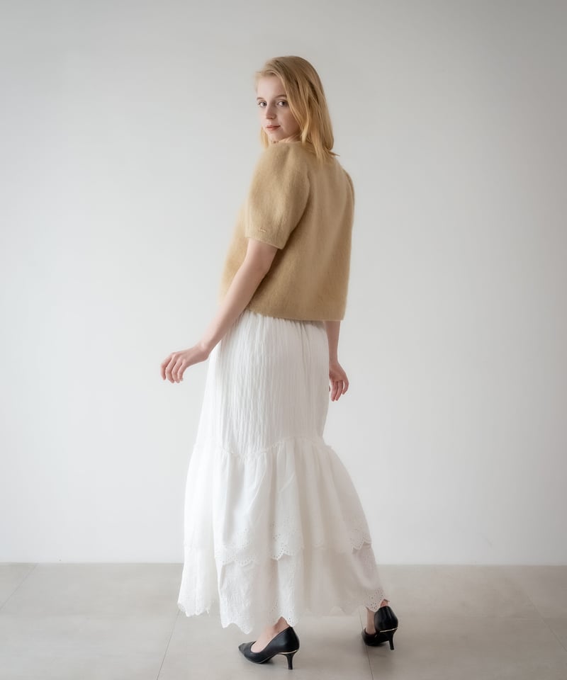 cotton lace skirt(white) | 【Acka.】エーシーケーエー|公式オン...