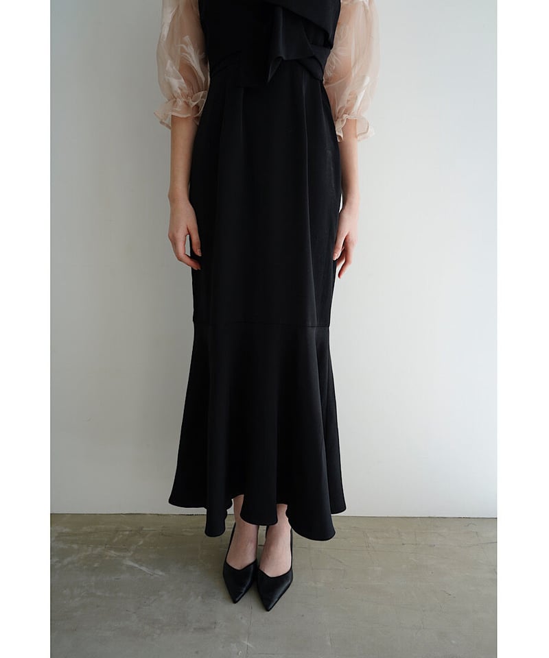 sheer puff dress（black） | Acka.｜ エーシーケーエー｜公式オンラ