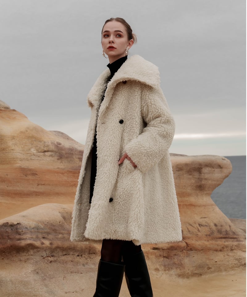 poodle boa long coat | Acka.| エーシーケーエー|公式 poodle boa long coat | Acka.| エーシーケーエー|公式
