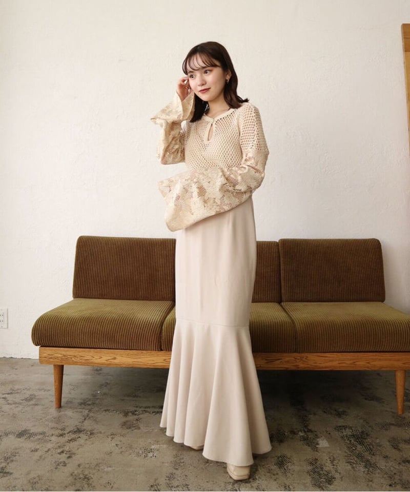 mermaid skirt（ivory） | 【Acka.】エーシーケーエー｜公式オンライン ...