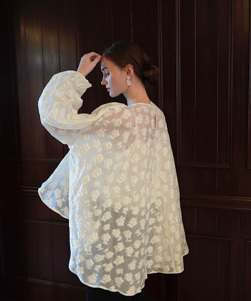 jacquard over flare blouse | 【Acka.】エーシーケーエー|公式...