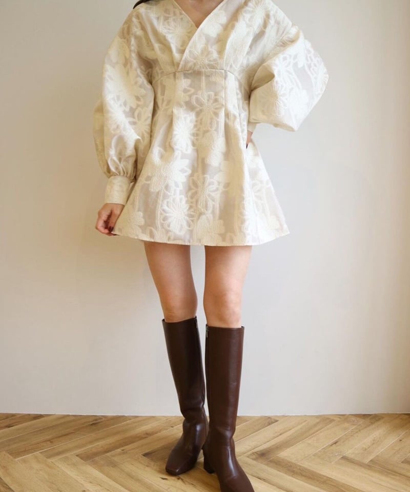 jacquard mini dress（white） | 【Acka.】エーシーケーエー｜公式...