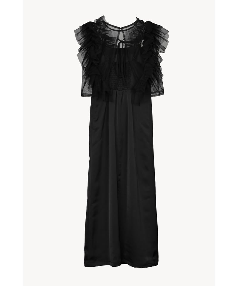 tulle vest satin one-piece | Acka.| エーシーケーエー|公式 tulle vest satin one-piece | Acka.| エーシーケーエー|公式