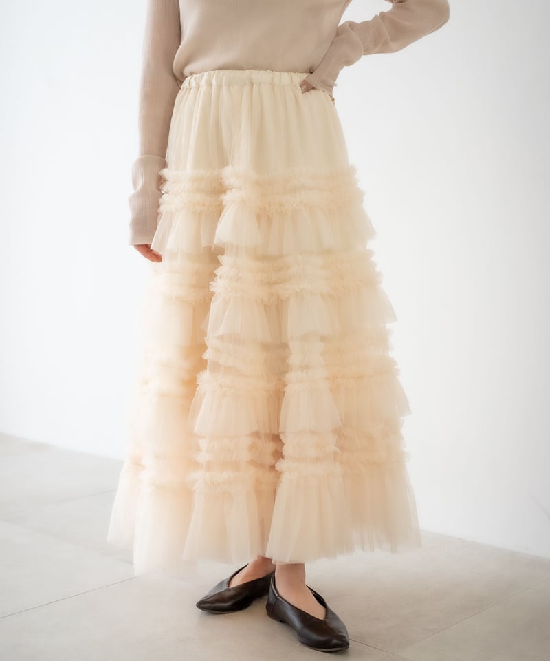 tulle long skirt | Acka.｜ エーシーケーエー｜公式オンラインストア 