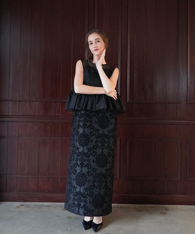 sheer vest camisole one-piece | Acka.| エーシーケーエー sheer vest camisole one-piece | Acka.| エーシーケーエー