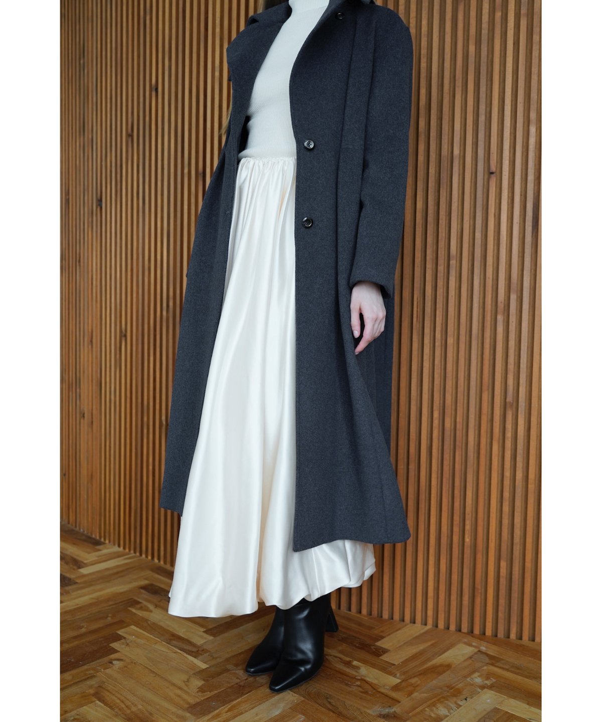 stand collar basic coat | Acka.｜ エーシーケーエー｜公式オンラ