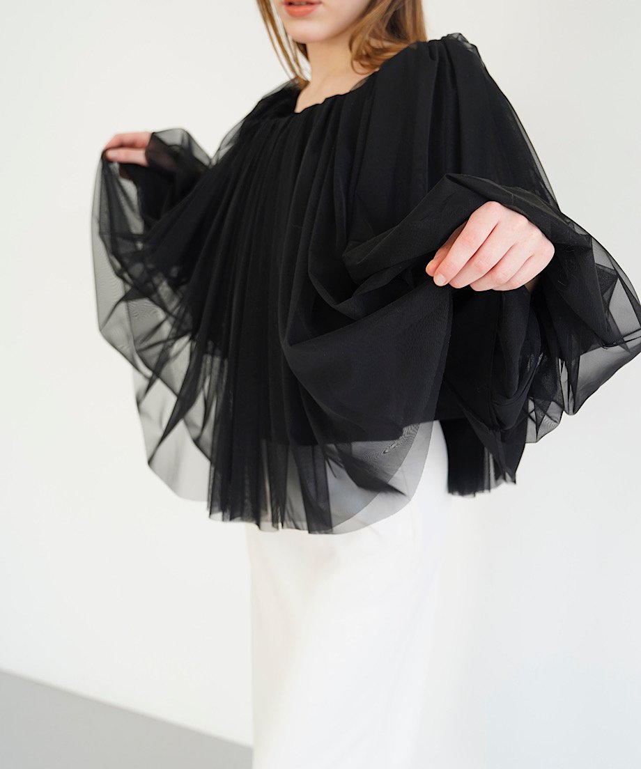 tulle shirring blouse | Acka.| エーシーケーエー|公式 tulle shirring blouse | Acka.| エーシーケーエー|公式