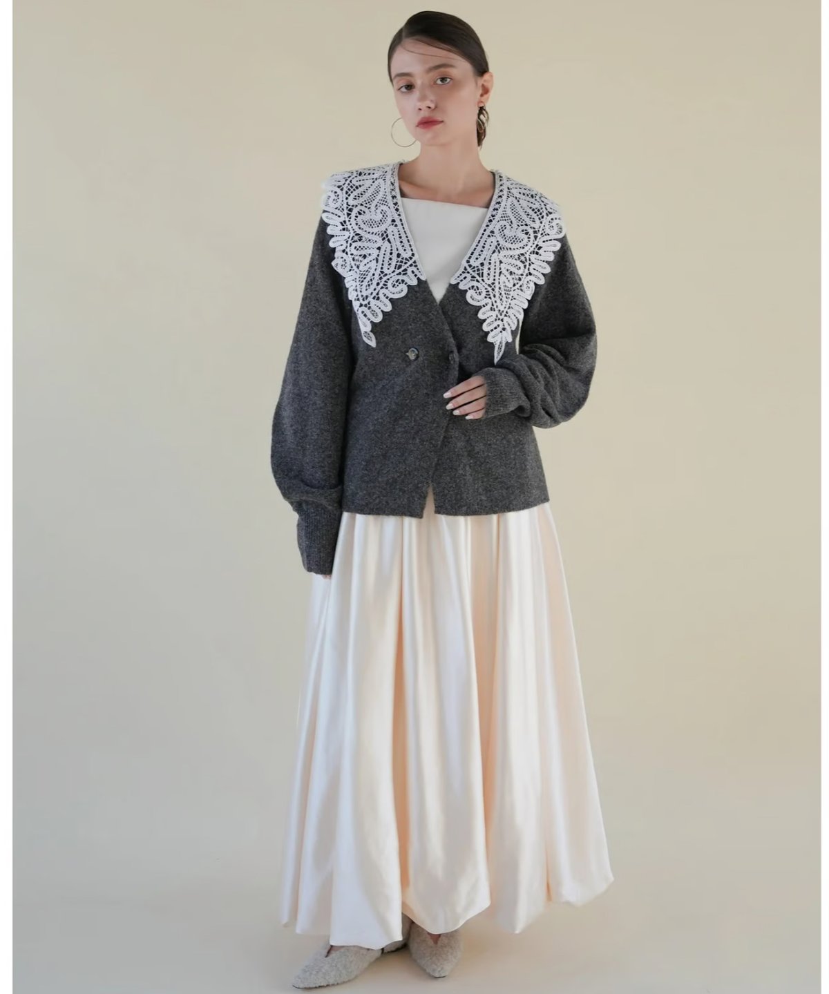 lace collar knit cardigan | Acka.| エーシーケーエー|公式オ lace collar knit cardigan | Acka.| エーシーケーエー|公式オ