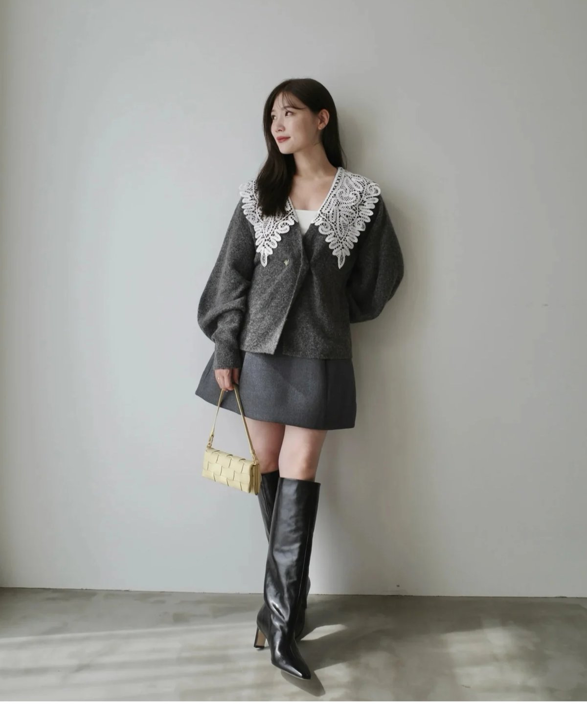 lace collar knit cardigan | Acka.| エーシーケーエー|公式オ lace collar knit cardigan | Acka.| エーシーケーエー|公式オ