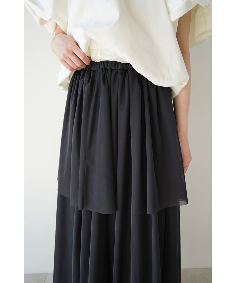 chiffon tiered skirt | Acka.｜ エーシーケーエー｜公式オンラインストア