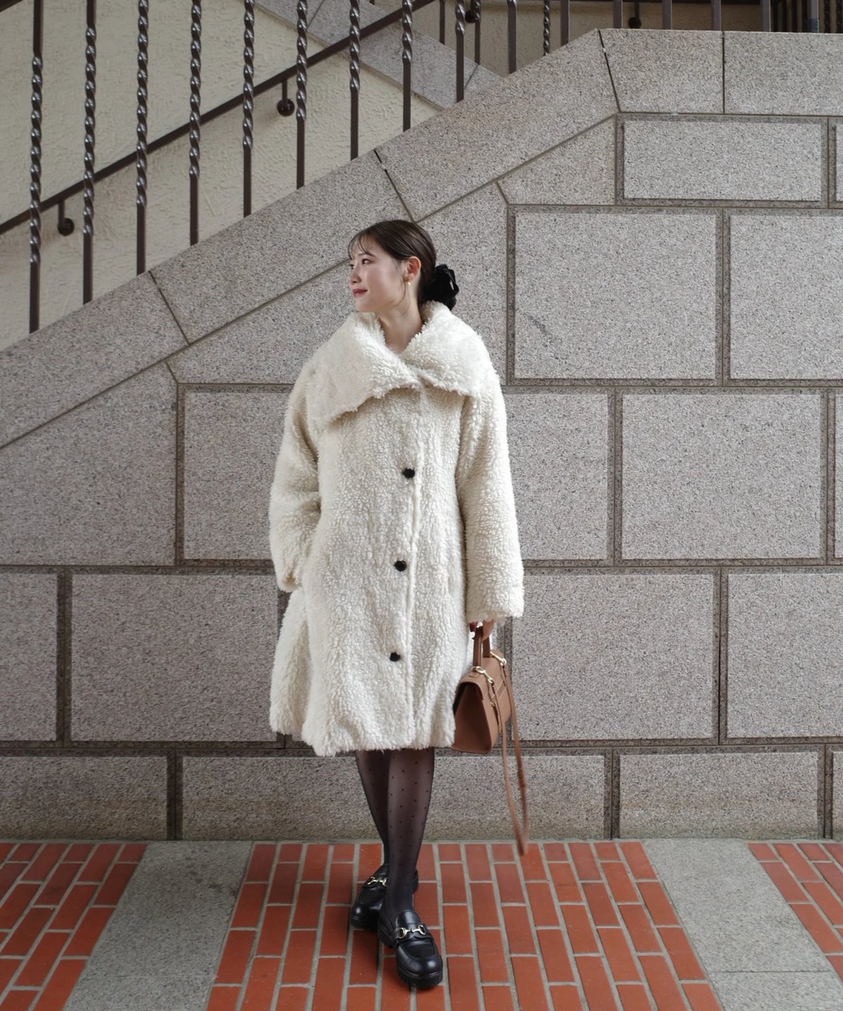 layered collar boa coat | Acka.| エーシーケーエー|公式オン layered collar boa coat | Acka.| エーシーケーエー|公式オン