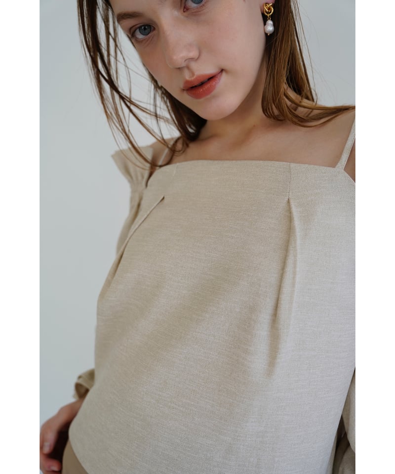 トップス Acka puffy sheer blouse - トップス