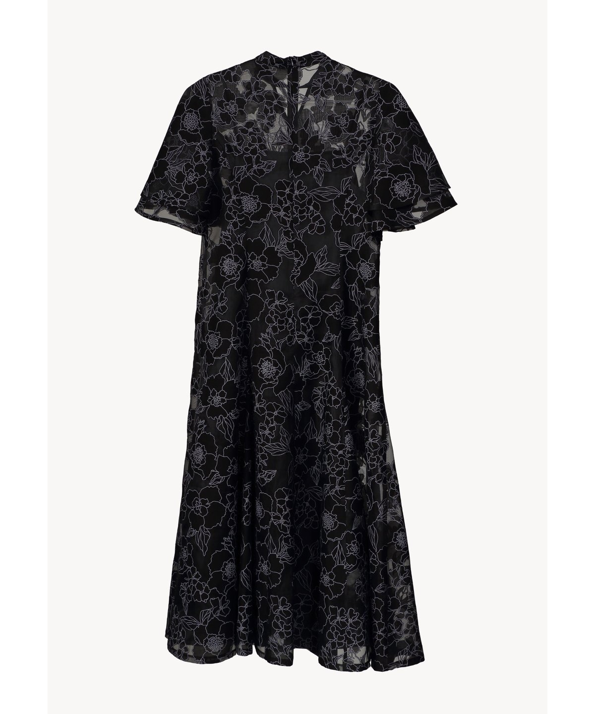 all sheer flower dress（black navy） | 【Acka.】エーシ...