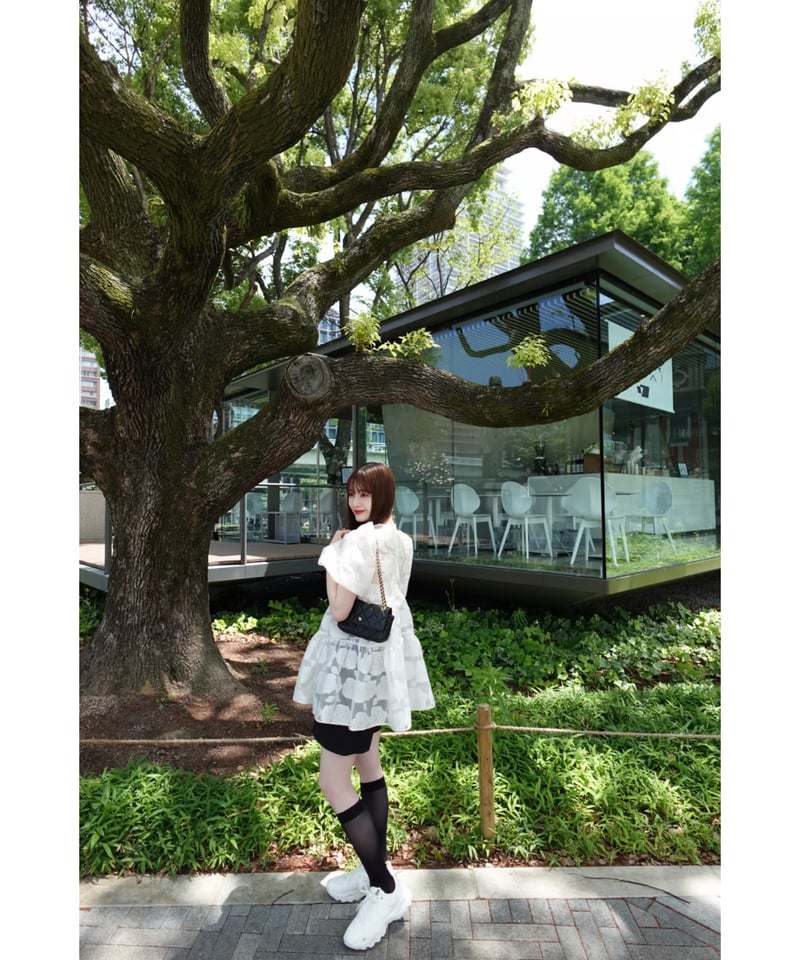 sheer flower jacquard blouse | Acka.｜ エーシーケーエー｜