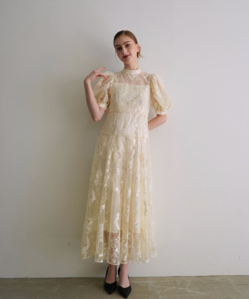 lace flare dress | Acka.| エーシーケーエー|公式オンライン lace flare dress | Acka.| エーシーケーエー|公式オンライン