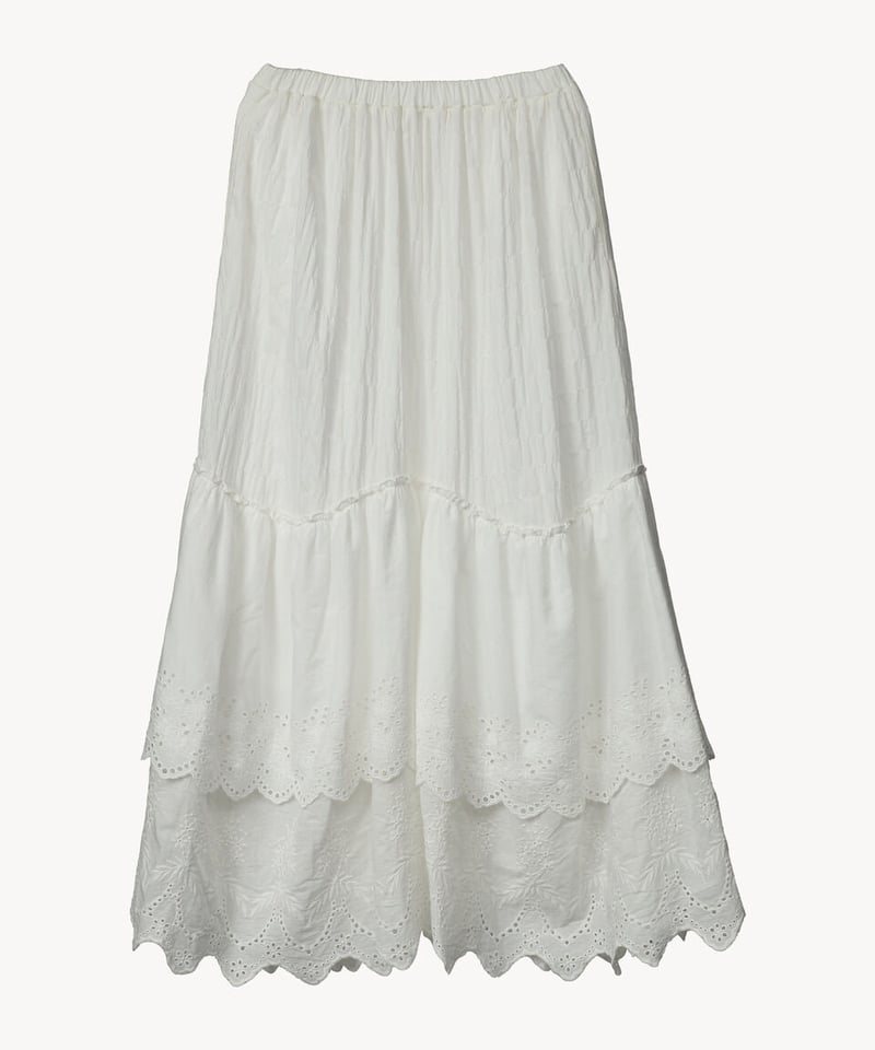 cotton lace skirt（white） | 【Acka.】エーシーケーエー｜公式オン...