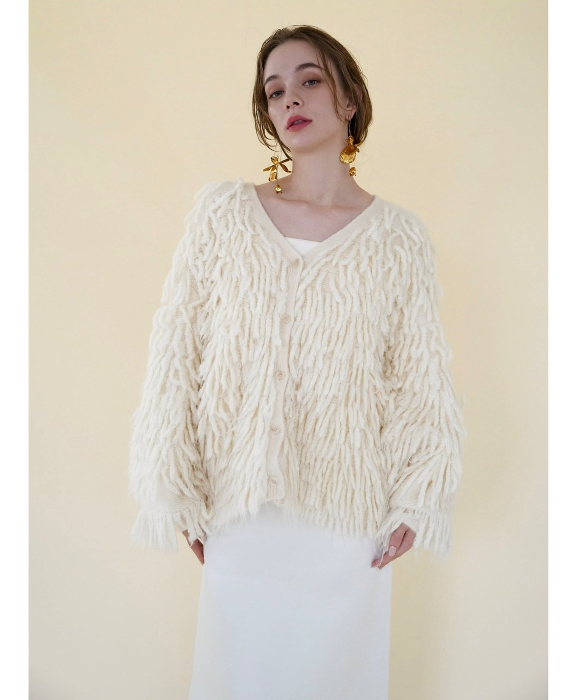 fringe volume cardigan | Acka.｜ エーシーケーエー｜公式オンライ 