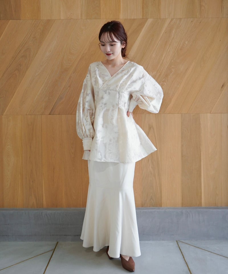 Acka original jacquard mini dress ワンピース