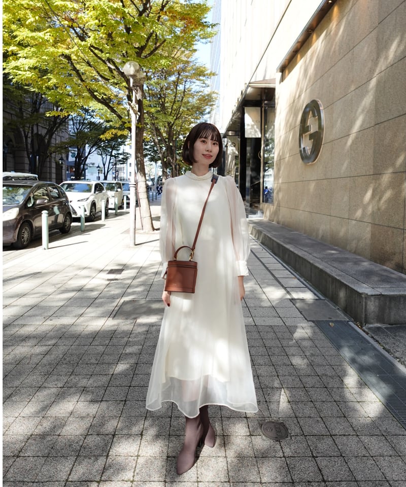 sheer over one-piece（white） | Acka.｜ エーシーケーエー｜公