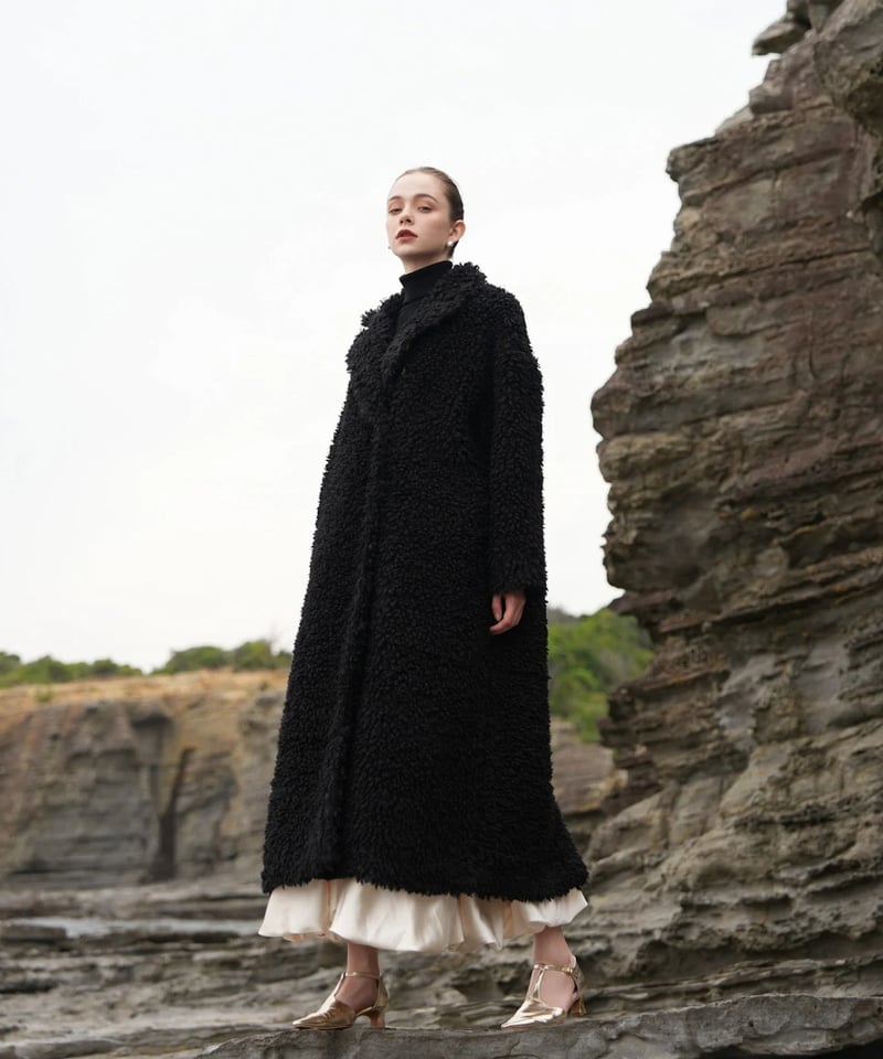 poodle boa long coat | Acka.| エーシーケーエー|公式 poodle boa long coat | Acka.| エーシーケーエー|公式