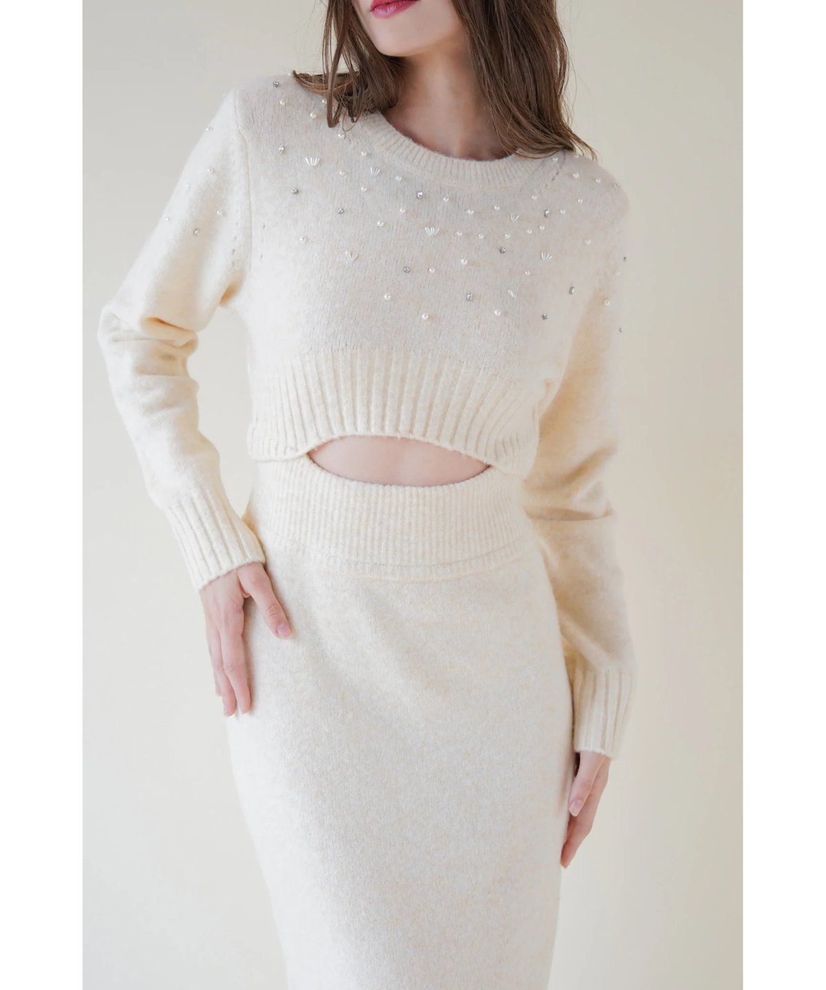 waist open knit one-piece | Acka.｜ エーシーケーエー｜公式オ