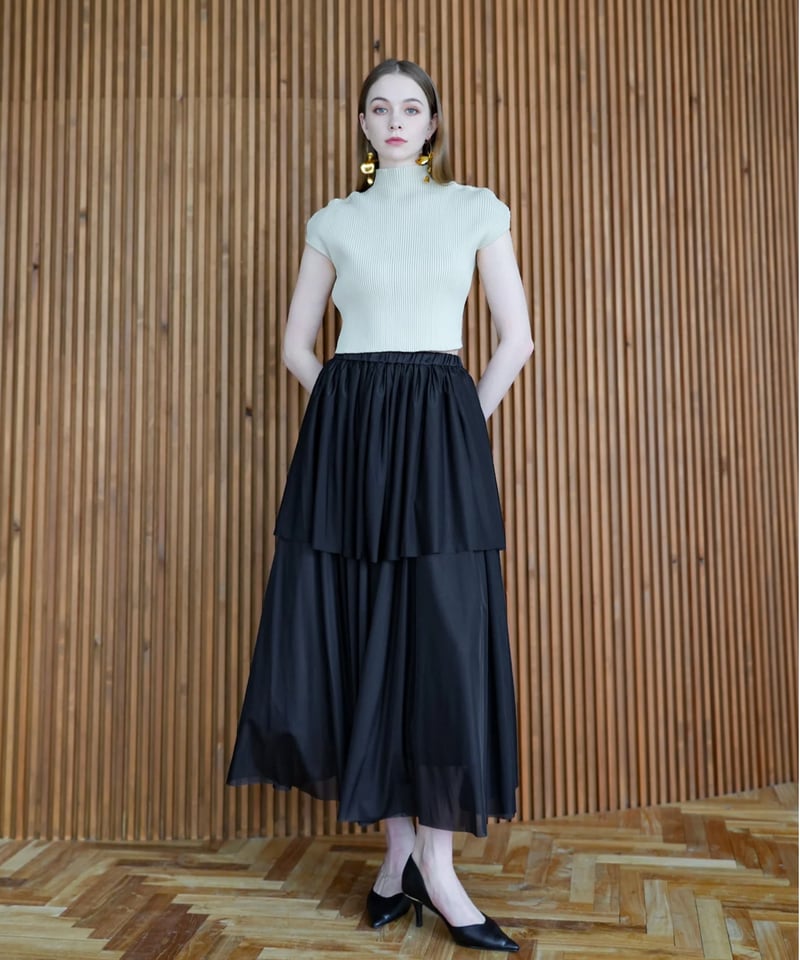 chiffon tiered skirt | Acka.｜ エーシーケーエー｜公式オンラインストア