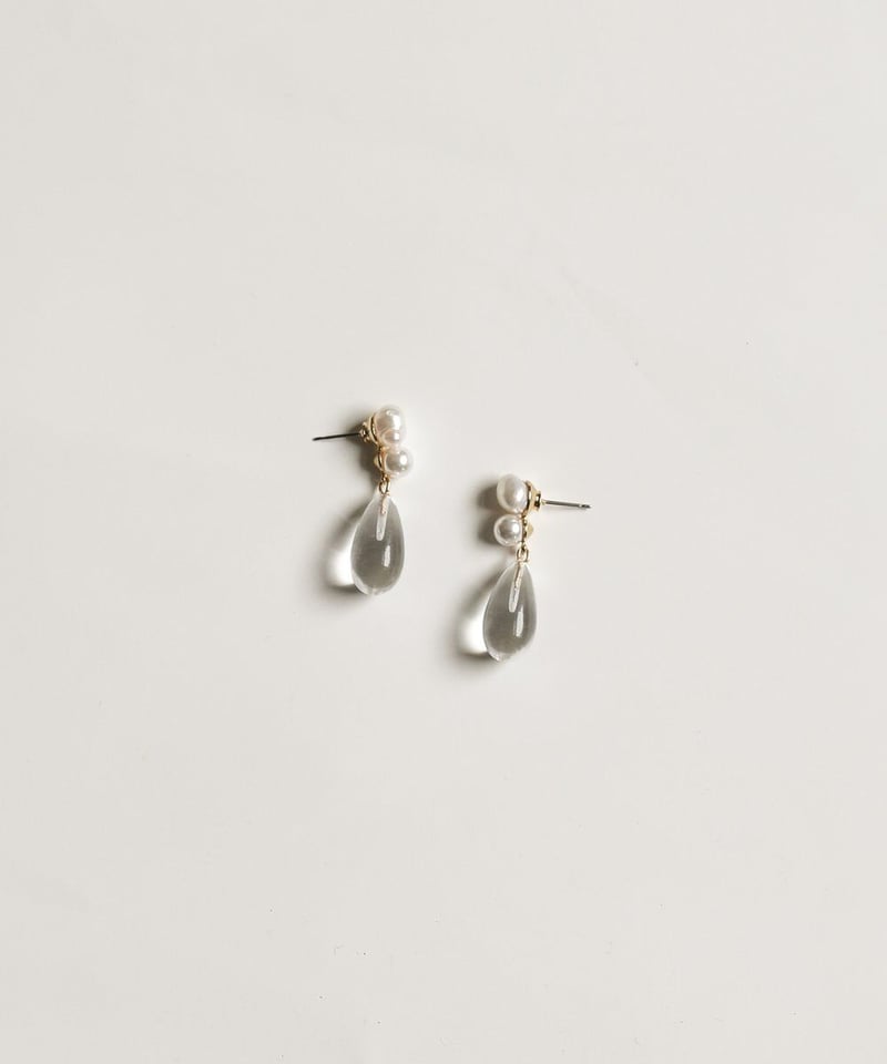 A.B. ELLIE glass x pearl drop | Acka.｜ エーシーケーエ