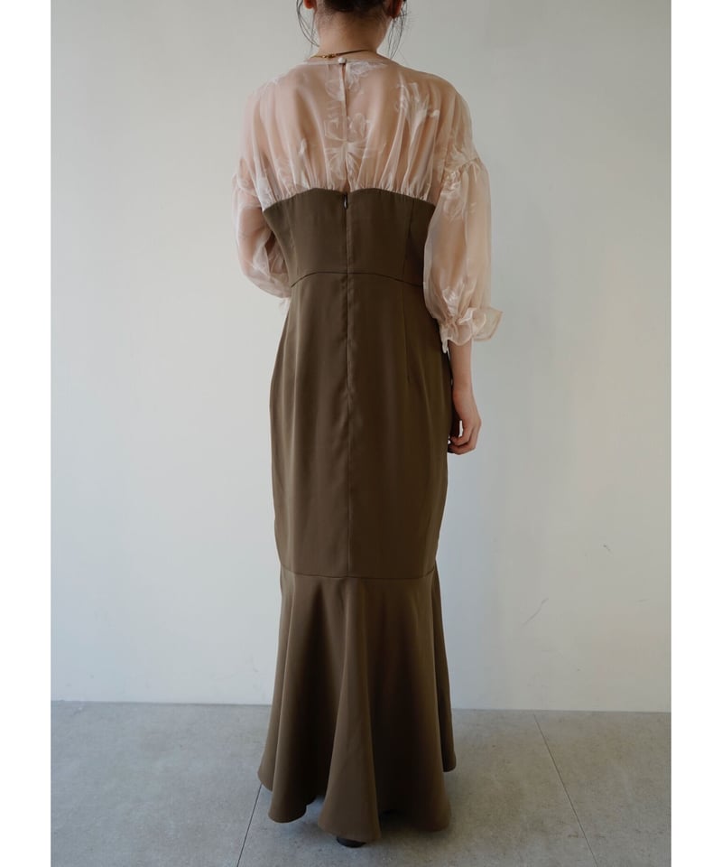 sheer puff dress（brown） | 【Acka.】エーシーケーエー｜公式オンラ