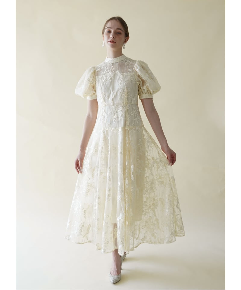 スーツ・フォーマル・ドレス Acka. lace flare dress lace flare dress – Acka online store