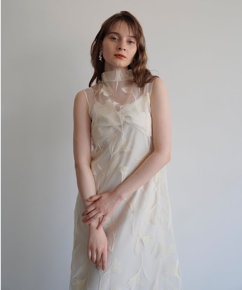 acka 試着のみsheer flower one-piece size1