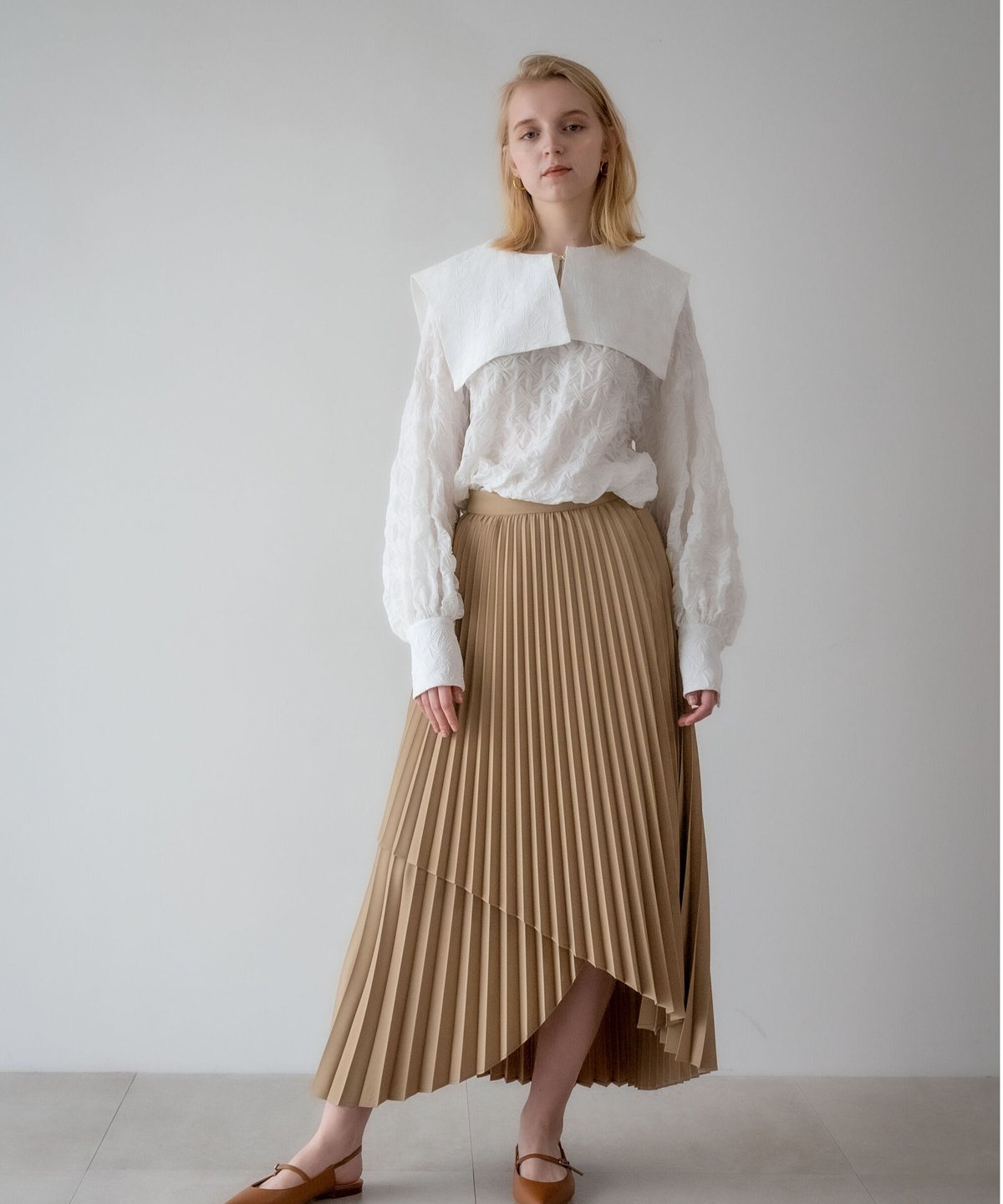 acka chiffon tiered skirt