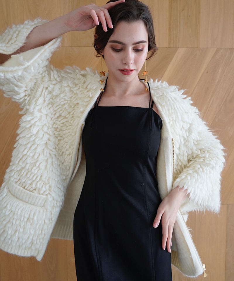 loop knit cardigan ( white ) | 【Acka.】エーシーケーエー｜...