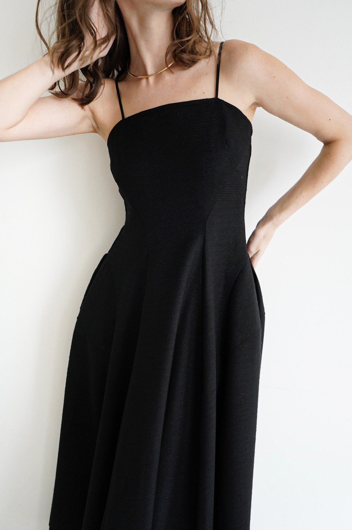 lame camisole dress | Acka.｜ エーシーケーエー｜公式  